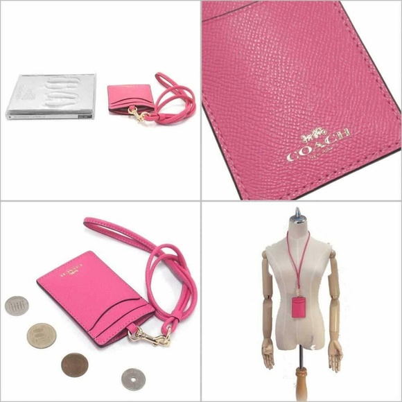 Crossgrain Leather Lanyard ID Badge Holder F57311 - Picture 2 of 3